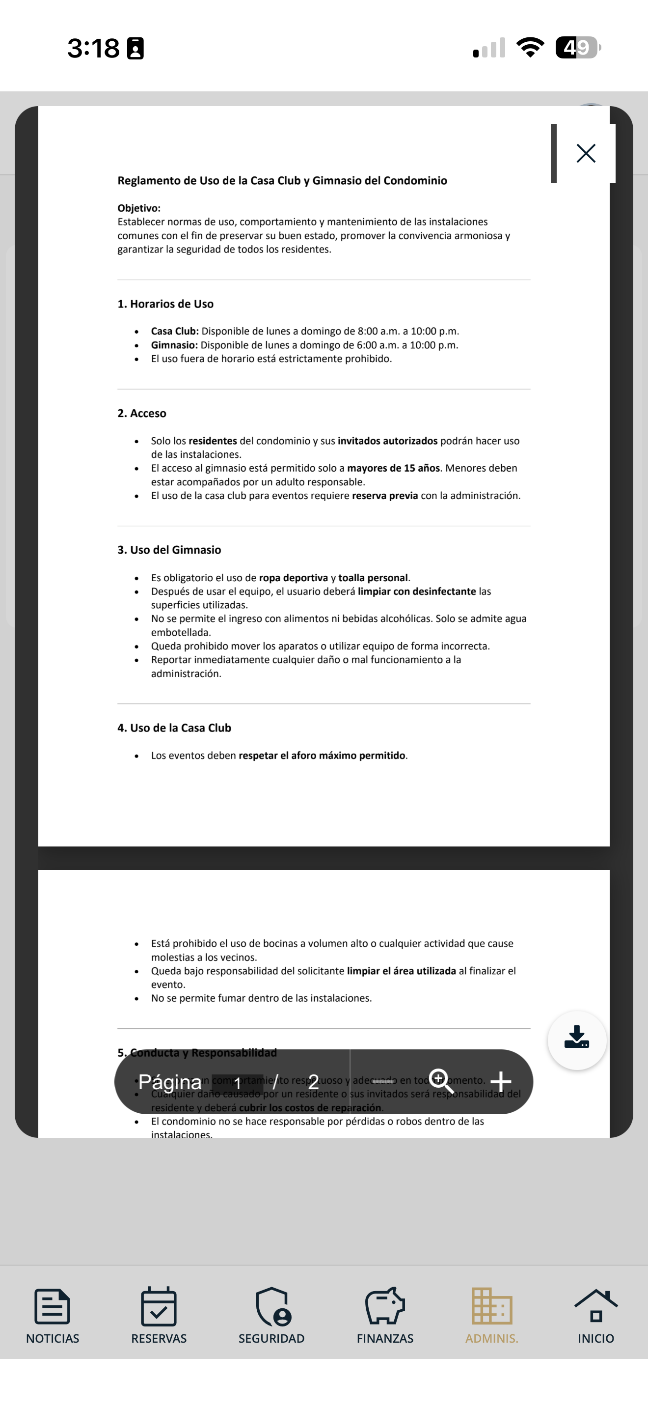 Documento abierto