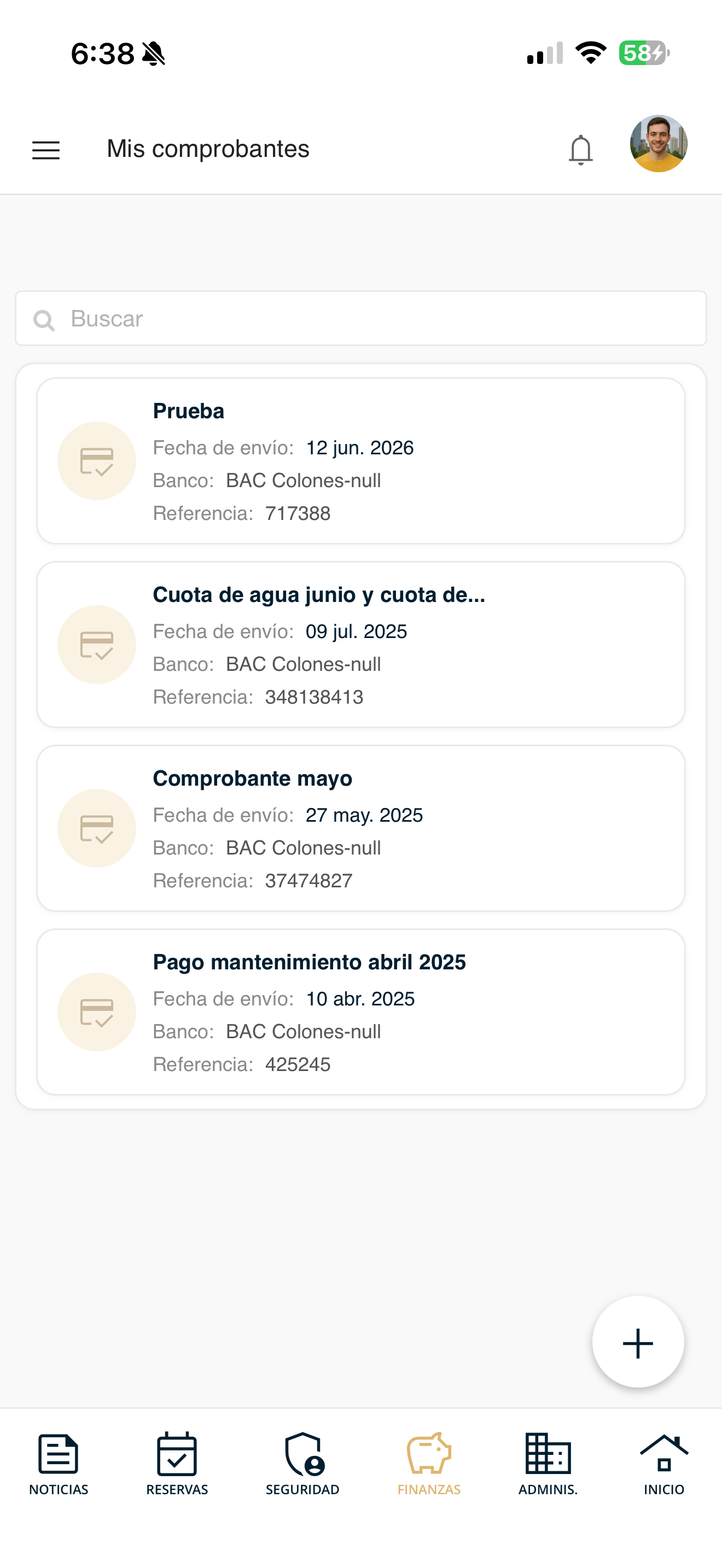 Comprobantes de pago