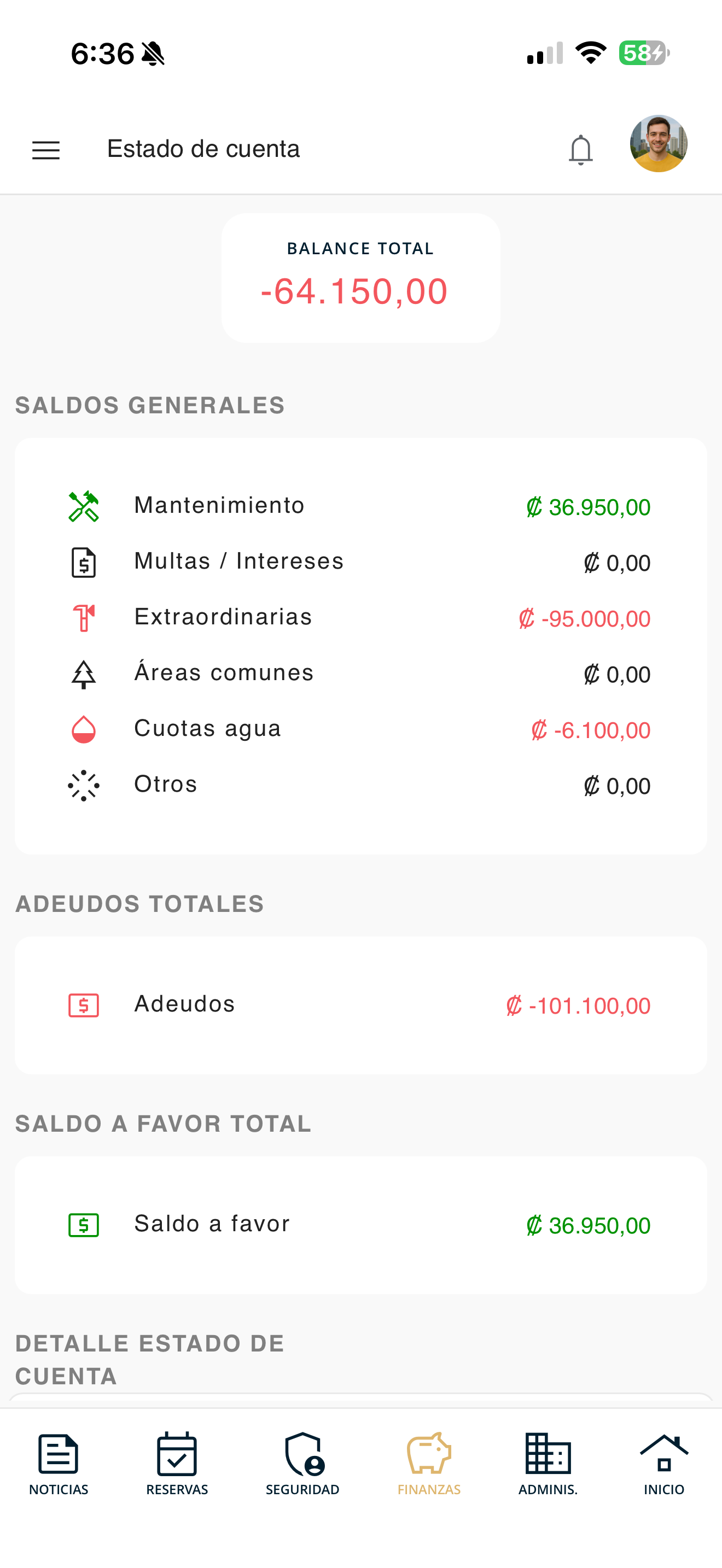 Mi estado de cuenta