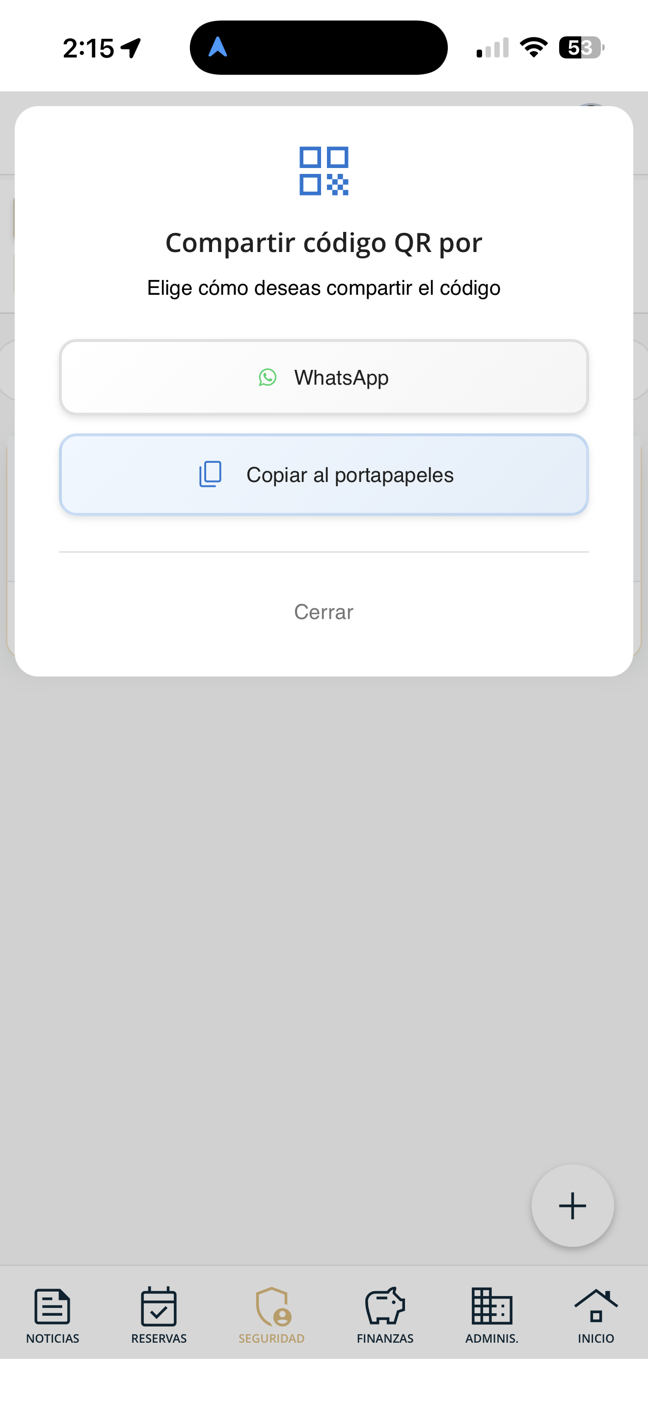 Compartir código QR