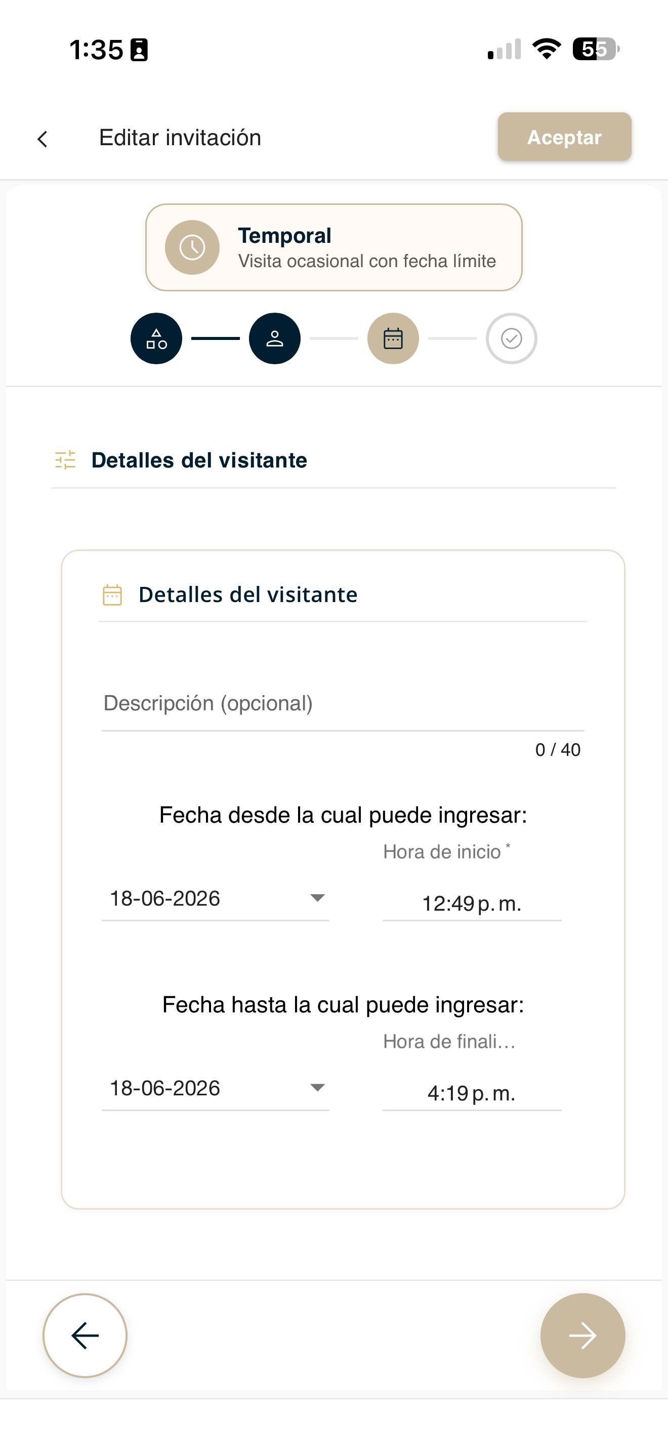 Editar datos